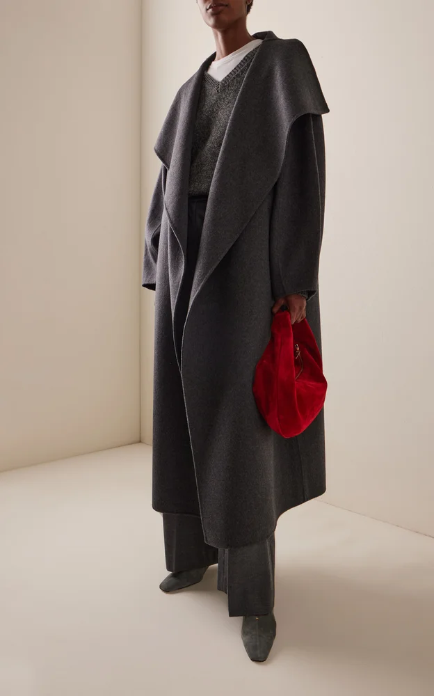 Leroy Funnel-Neck Wool Coat