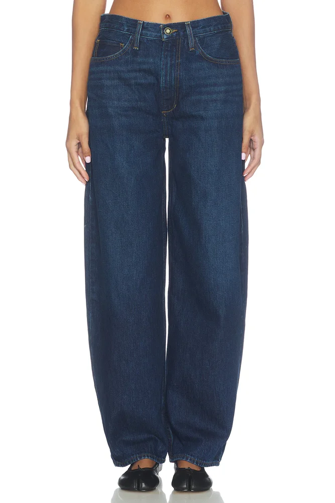 The Mercer Mid Rise Easy Barely Barrel Jean