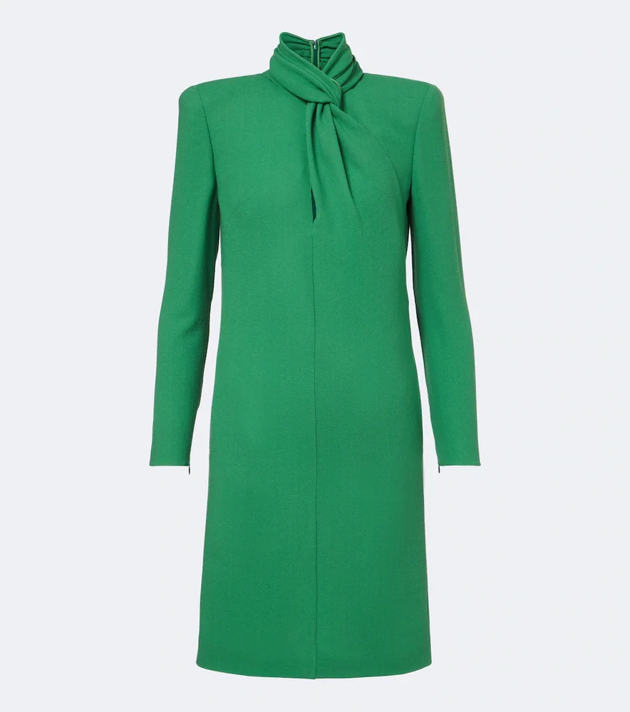 Virgin wool minidress