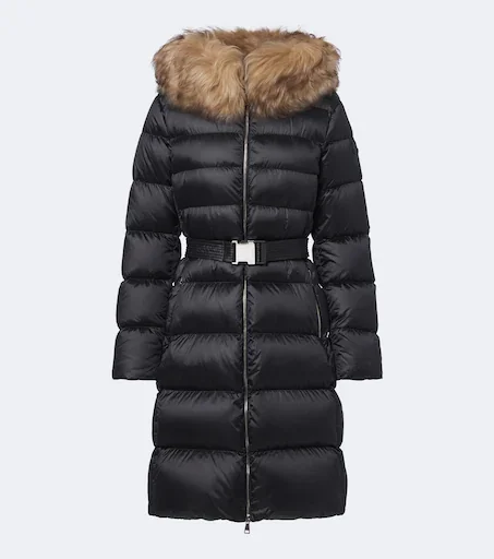 Leersies shearling-trimmed down coat