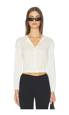 Crop Cardi in Bone