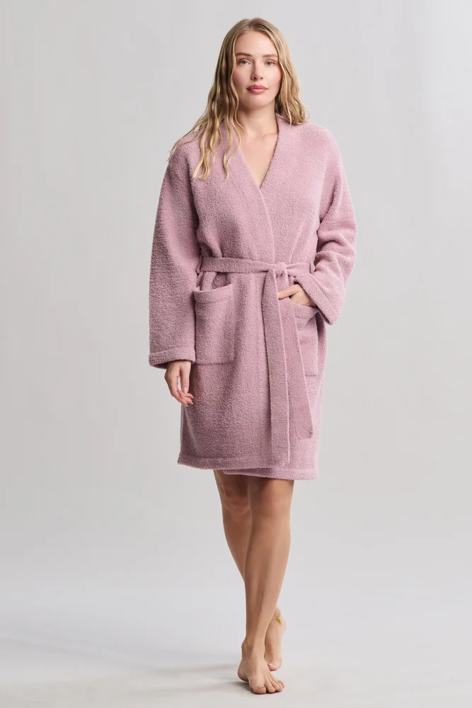 CozyChic Solid Robe, Teaberry