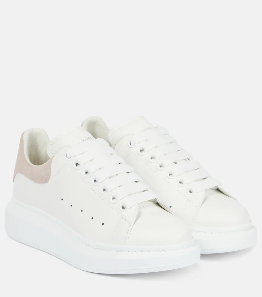 Oversized leather sneakers