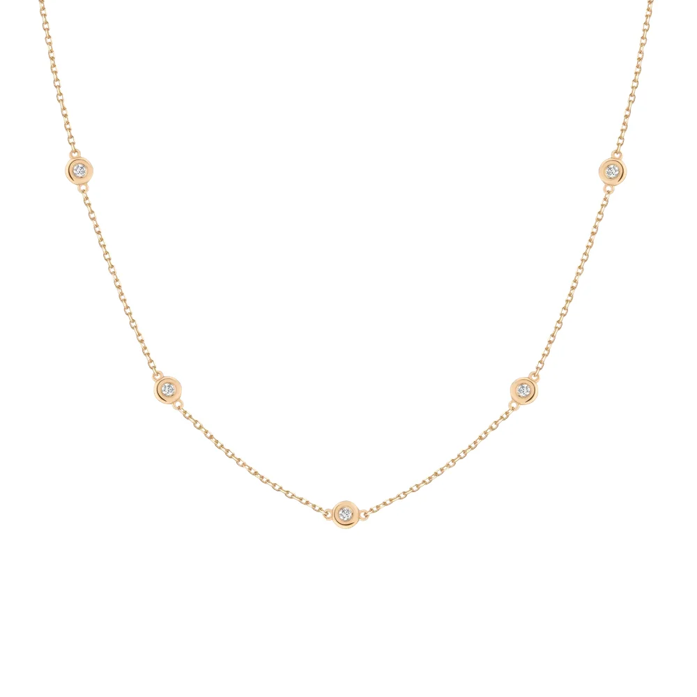 Bold Lab Grown Diamond Station Necklace