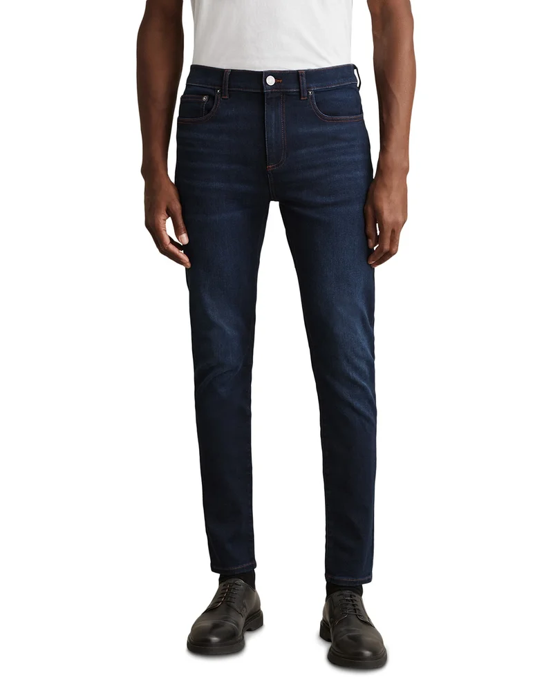 Bleaker Skinny Fit Jeans in Washed Dark Indigo