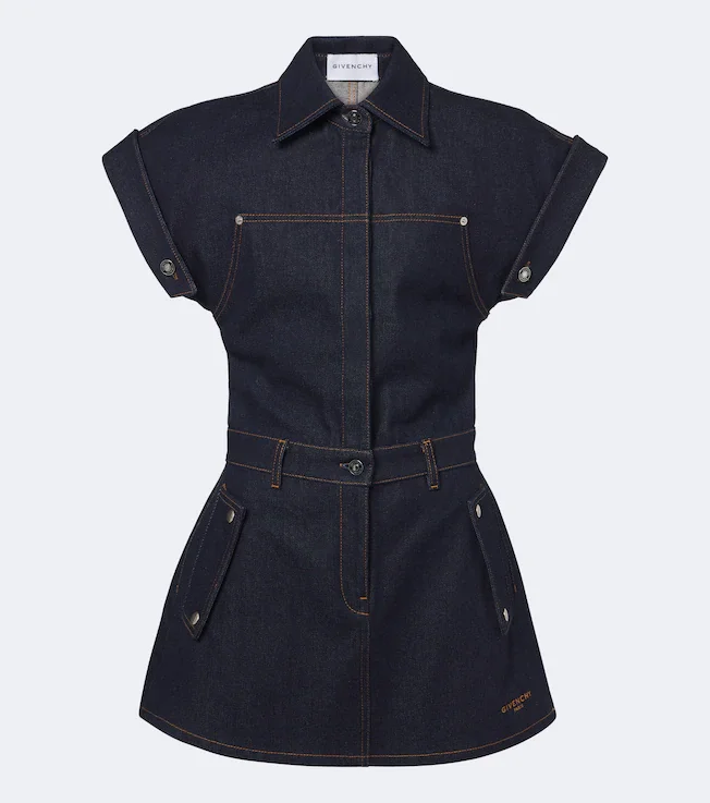 Denim shirt dress
