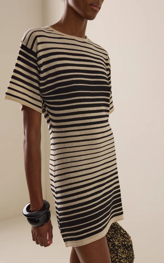 Ombre Striped Knit Mini Dress