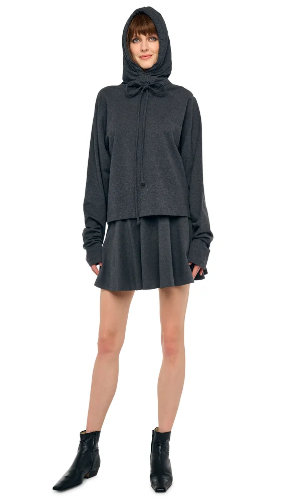 OS RAGLAN SLEEVE HOODED TOP