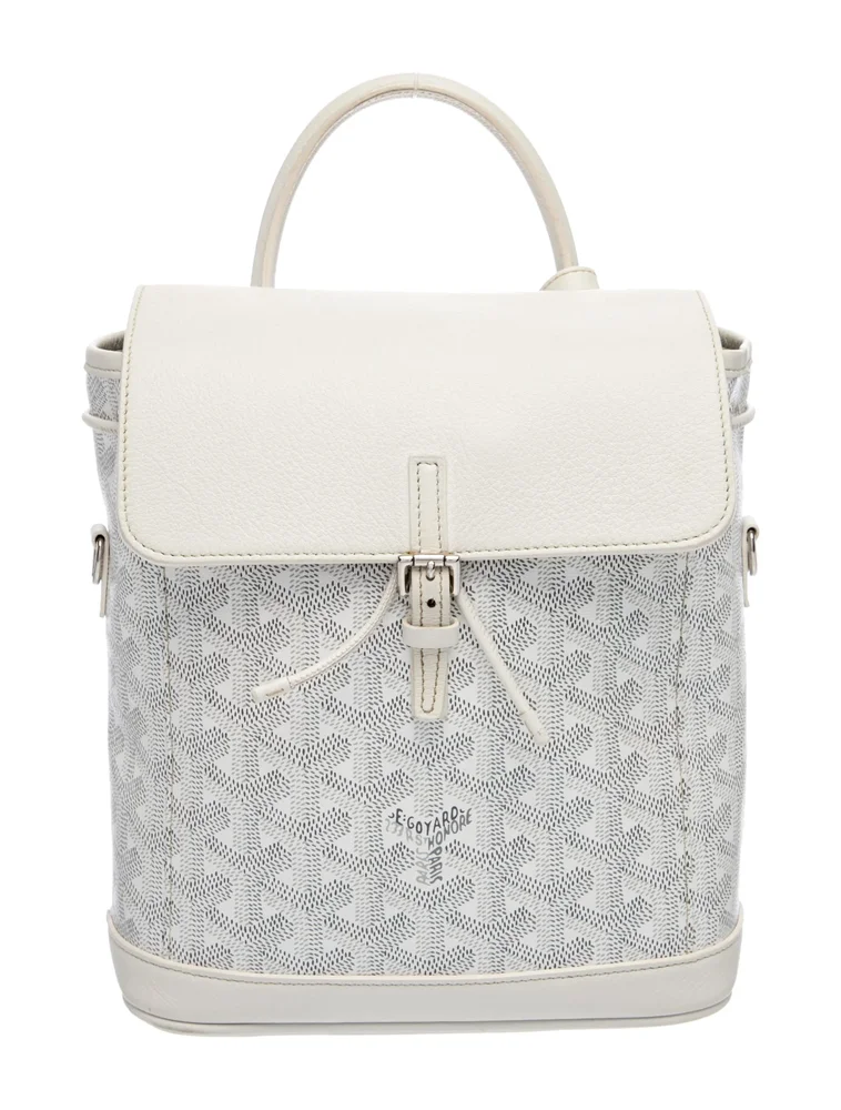 Pre-Owned Goyardine Alpin Mini White