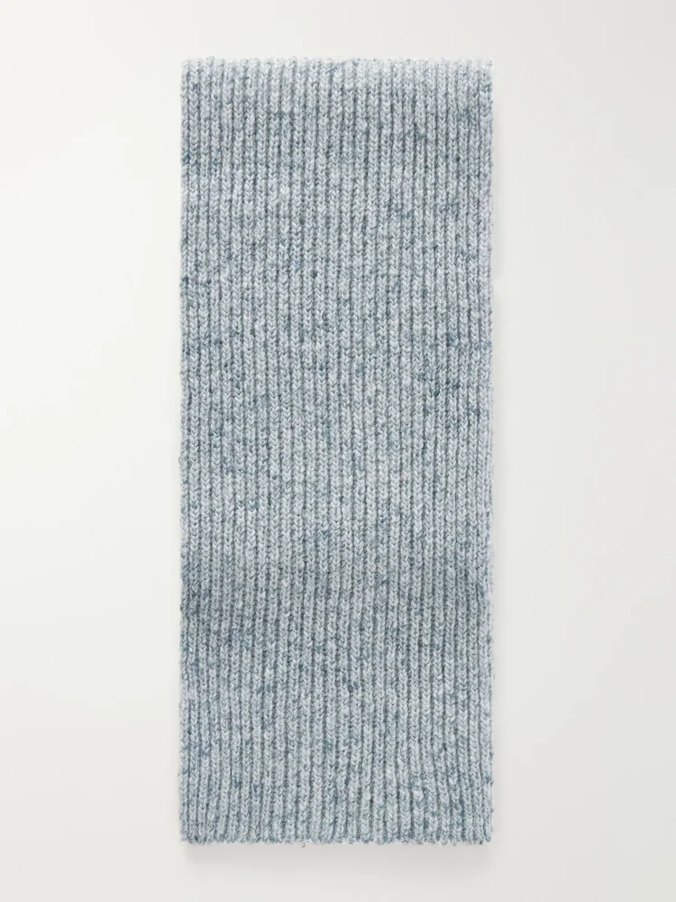 Ribbed Cashmere Scarf