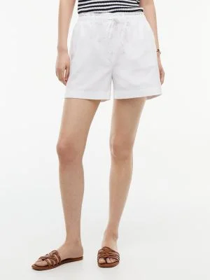 Linen-Cotton Blend Pull-On Short