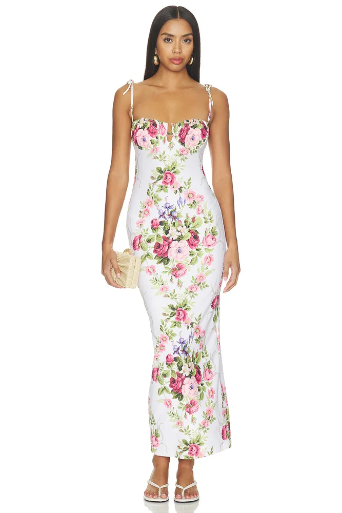 Petal Long Slip Dress