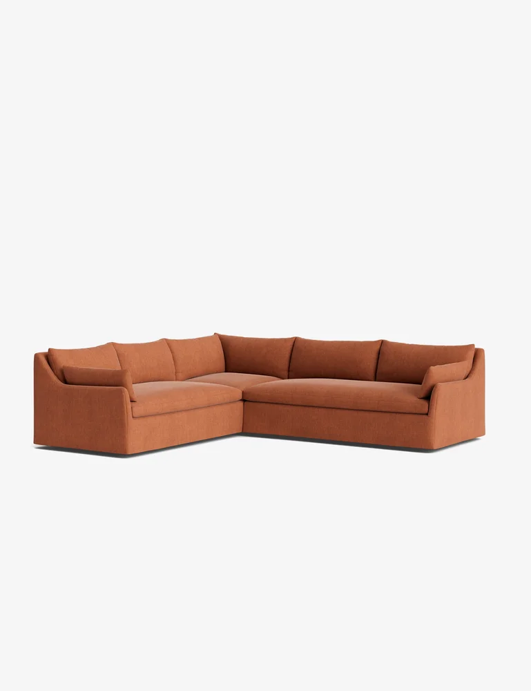 Portola Luxe Depth Slipcover Corner Sectional Sofa