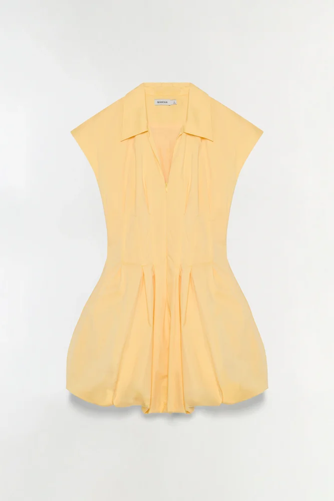 Lirinne Cotton Bubble Mini Dress