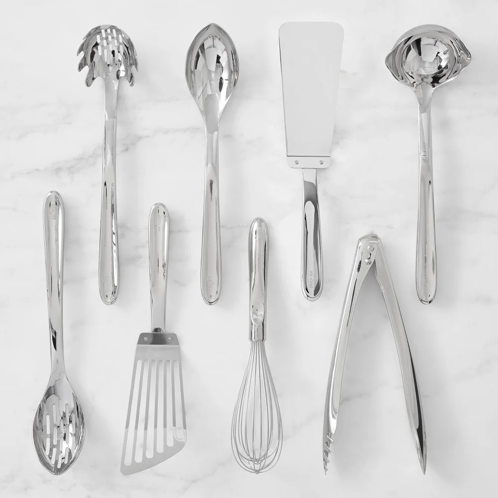 Precision Stainless-Steel Utensils, Set of 8