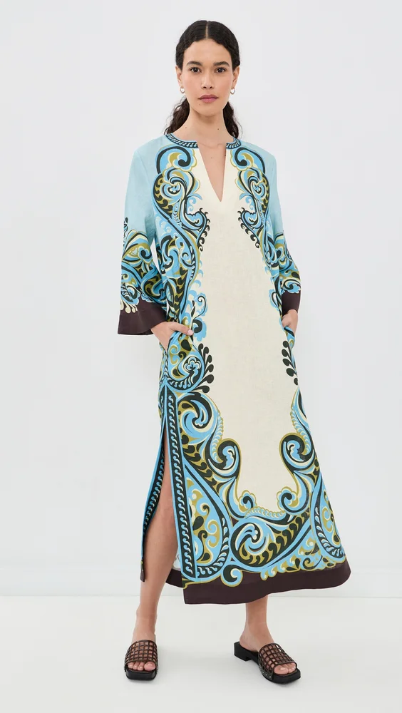 Natalia Linen Midi Dress