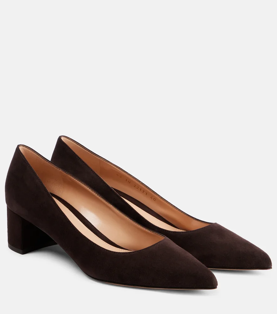 Piper 45 suede pumps
