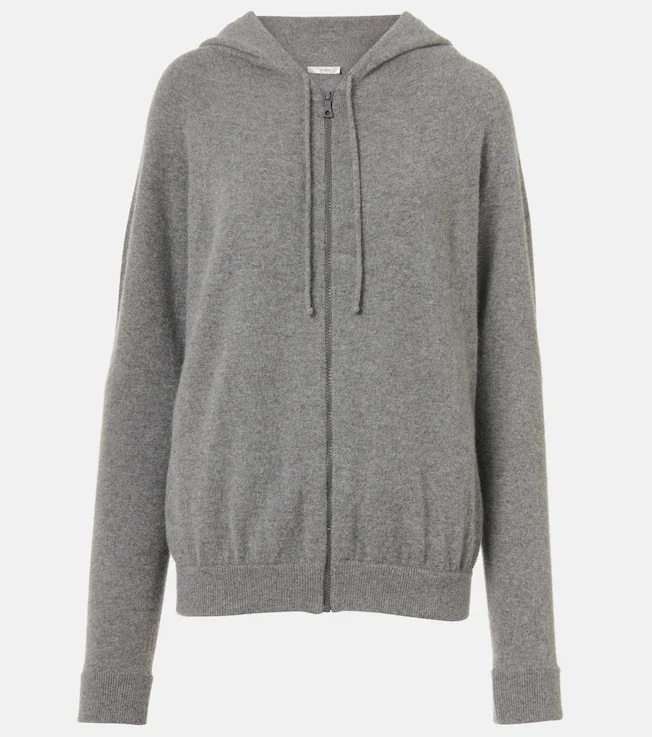 Kawoa cashmere zip-up hoodie