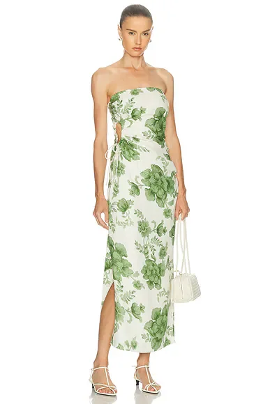 Gardella Strapless Midi Dress