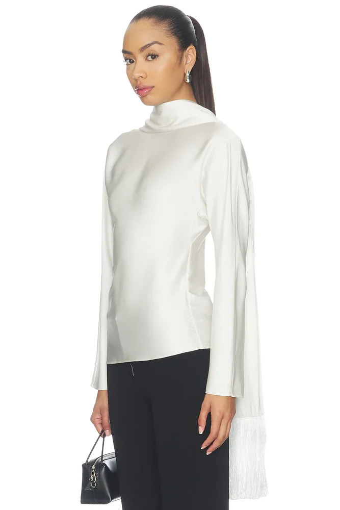 Leona Scarf Satin Top