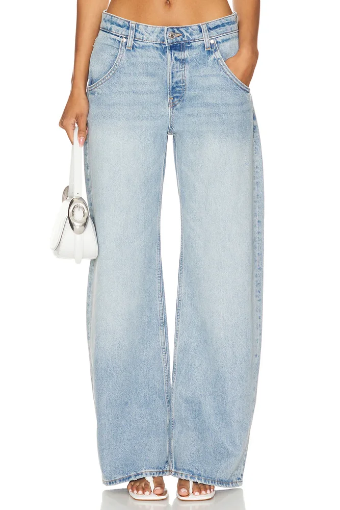 Enzo Midrise Barrel Jeans