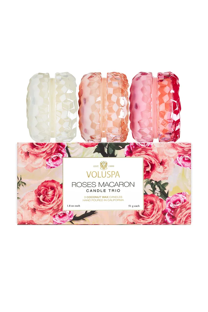 Roses Macaron Trio