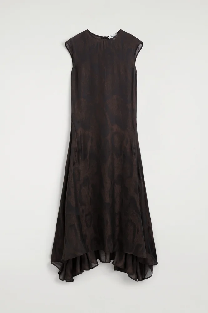 COS Animal-jacquard Midi Dress