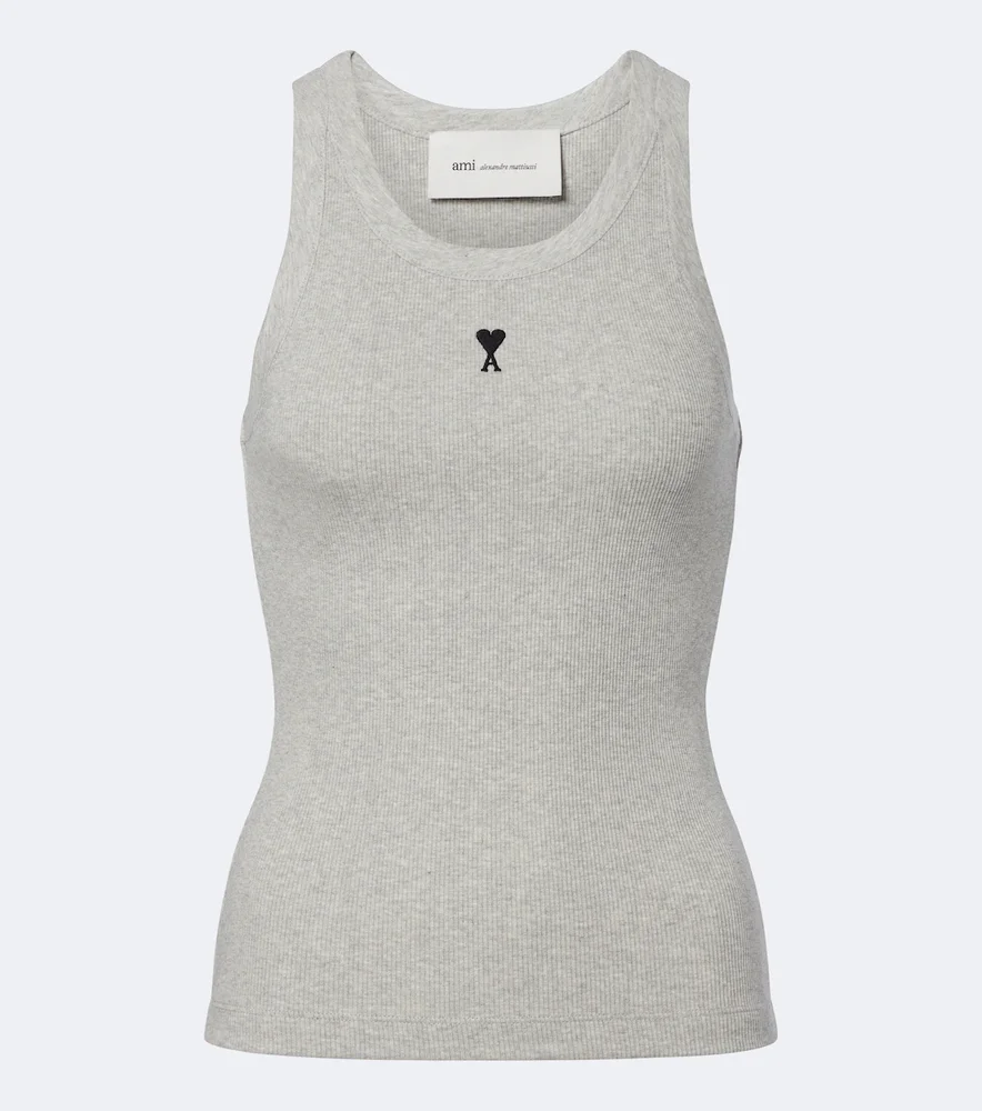 Ami de Cœur cotton jersey tank top