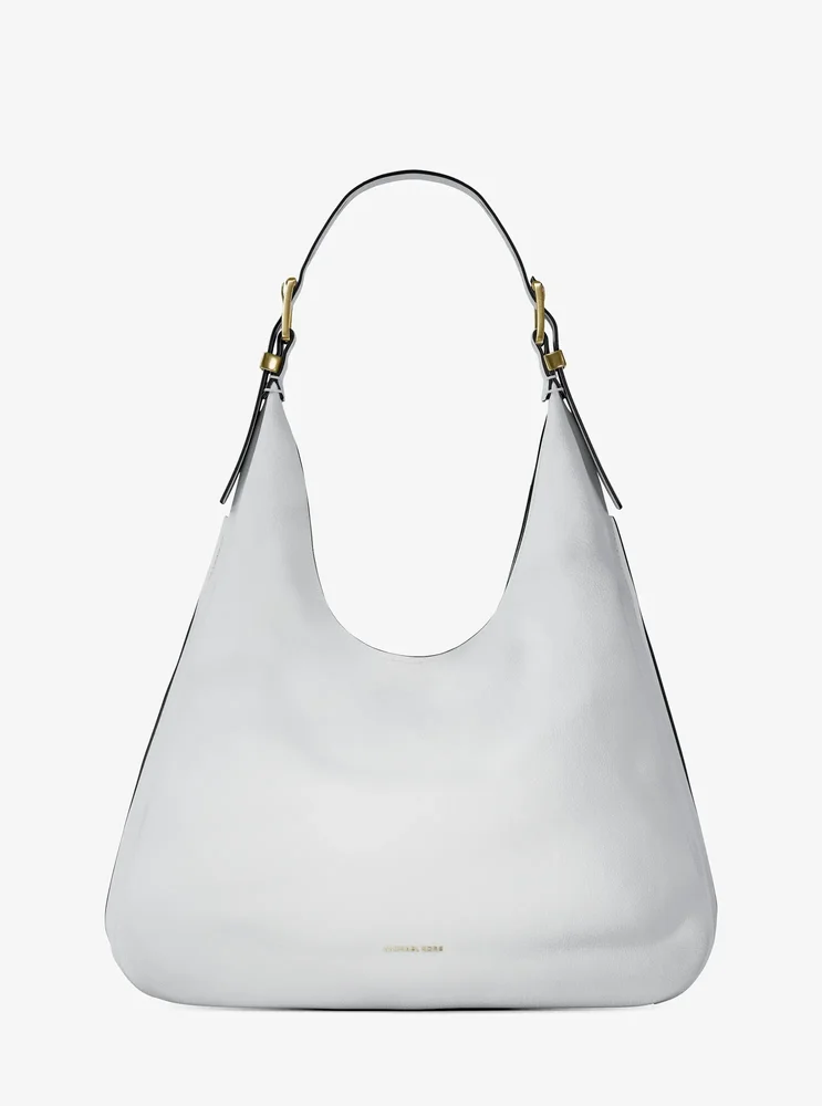 Nolita Large Pebbled Leather Hobo Shoulder Bag