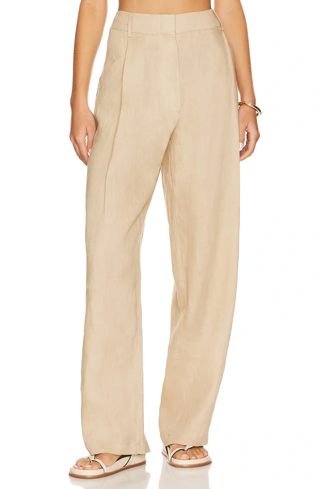 Linen Highrise Trousers