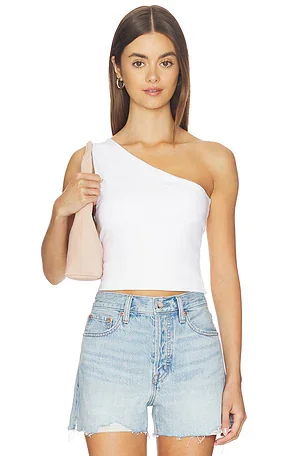Super Stretch One Shoulder Tank Top