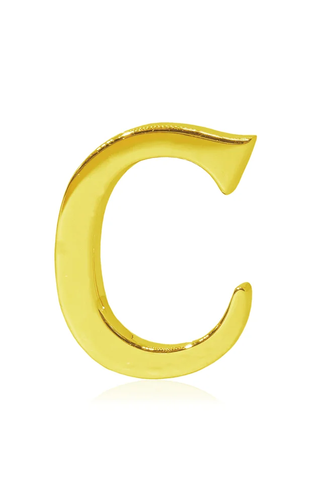 Alphabet 'C' 18K Yellow Gold Bag Charm
