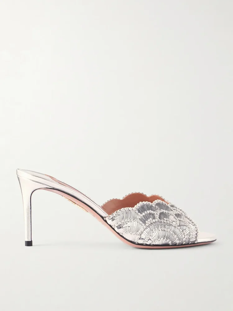 Patch Mule Flat Sandal