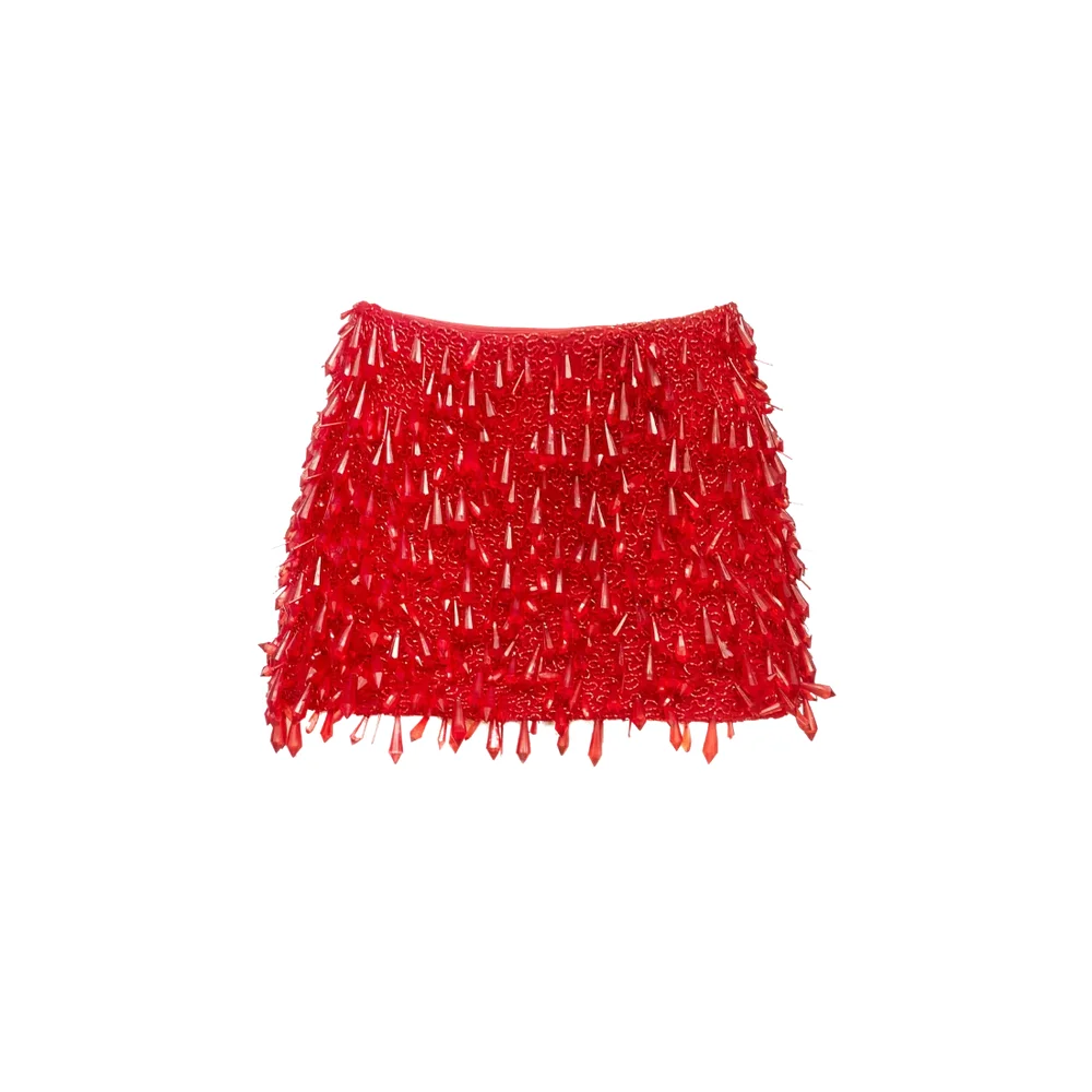 MAGGIE MINI SKIRT (RED)