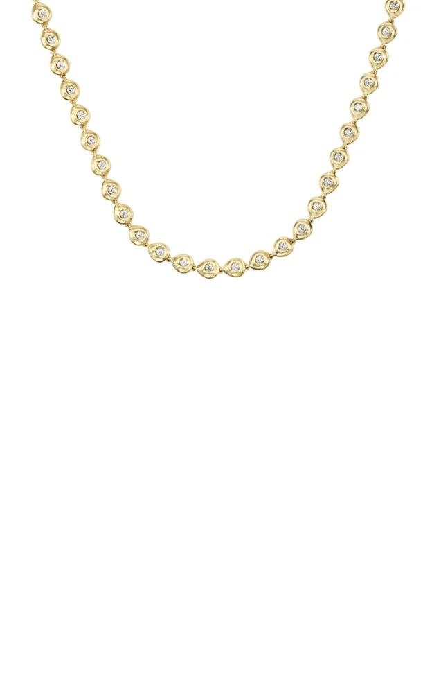 Reverie 14K Yellow Gold Diamond Tennis Necklace