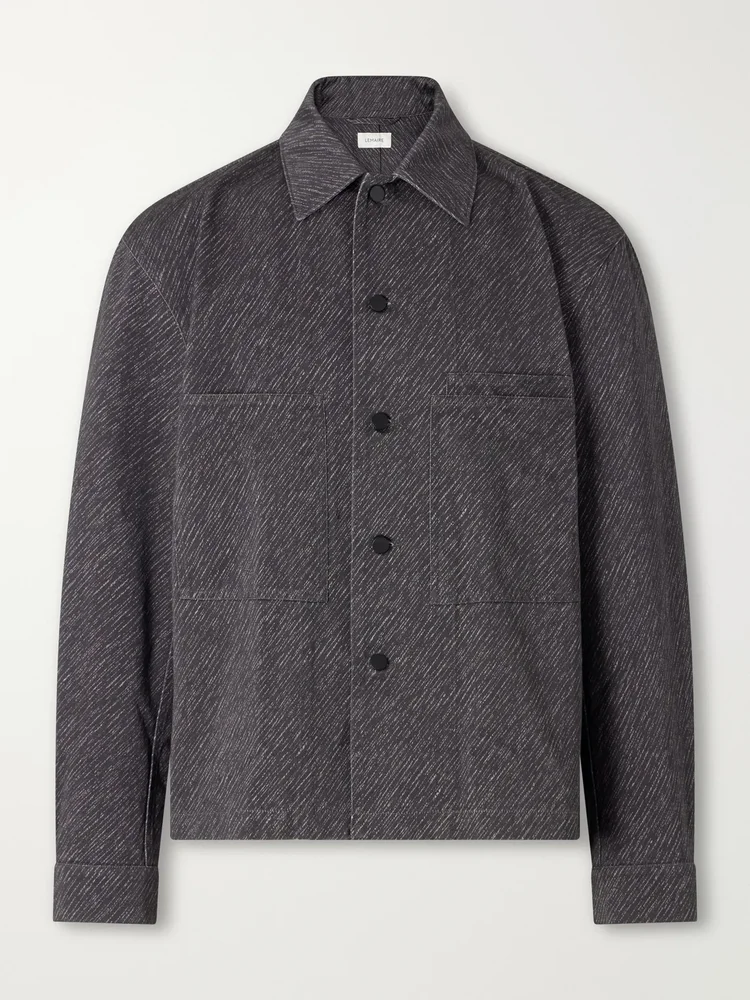Printed Cotton-Twill Overshirt