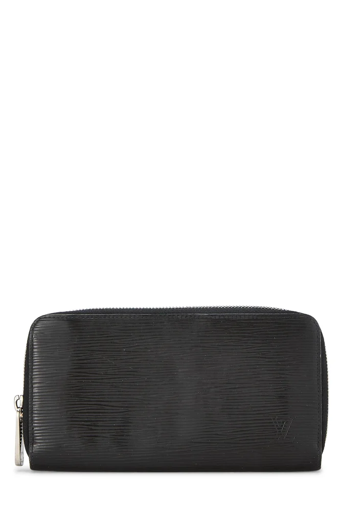 Pre-Owned Black Electric Epi Zippy Continental Wallet