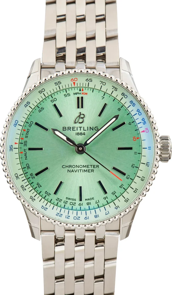 Pre-Owned Navitimer Automatic 36 Green Dial, Ref. A17327361L1A1 (2023)