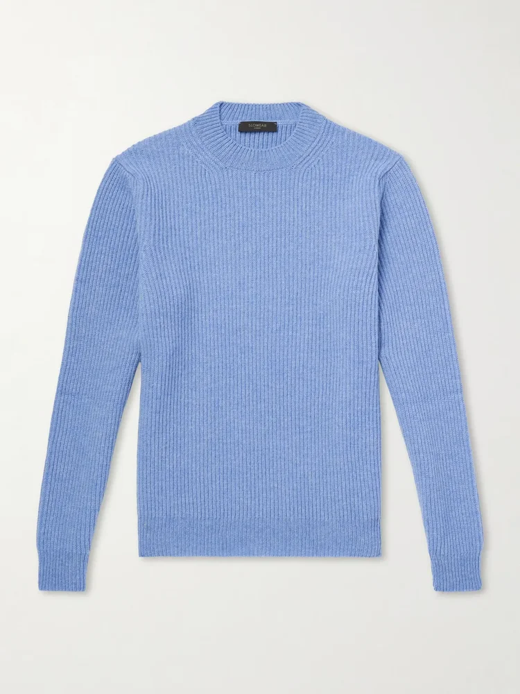 Zanone Slim-Fit Ribbed Wool Sweater