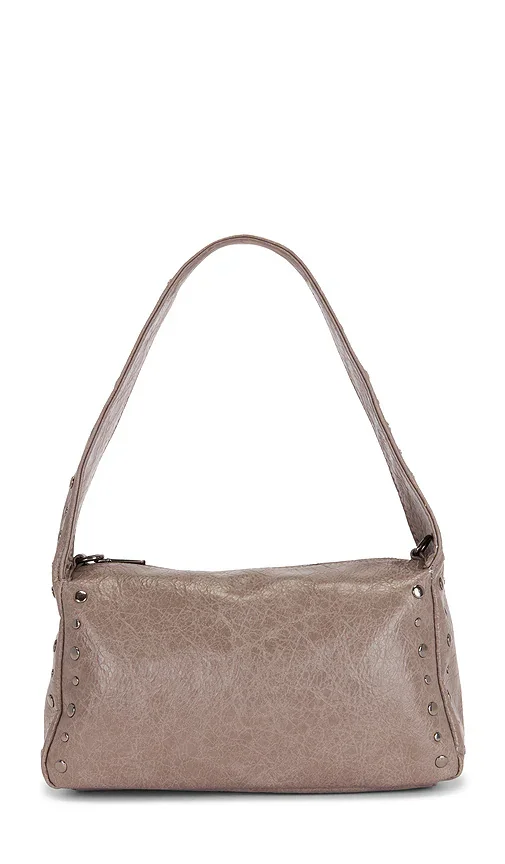 Slouchy Faux Leather Hobo Bag