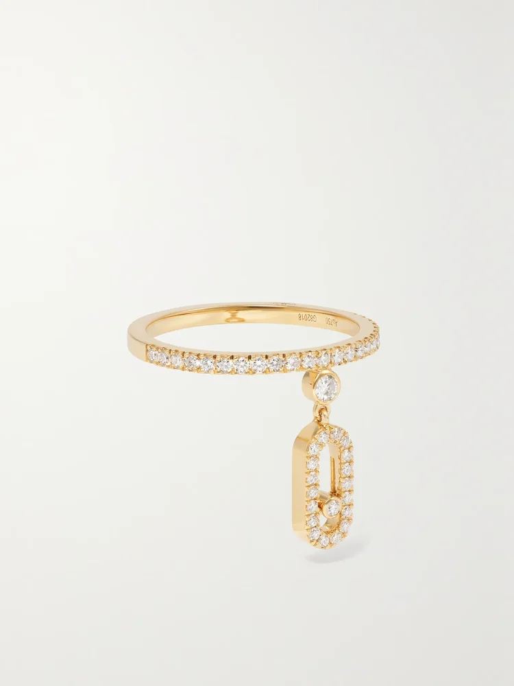 Move Uno Tassel 18-karat gold diamond ring