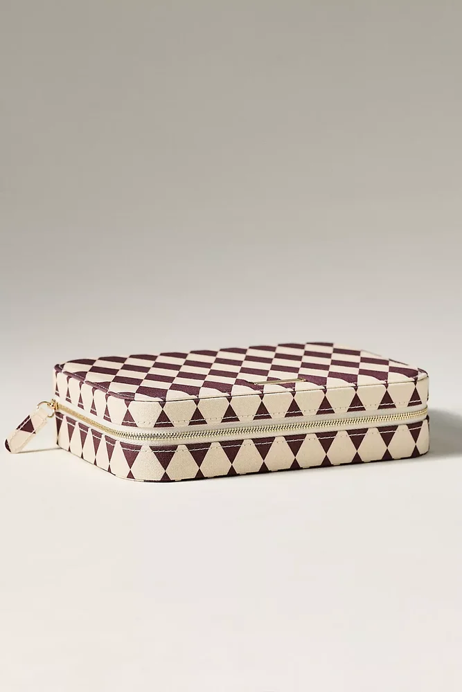 Patterned Travel Jewelry Case