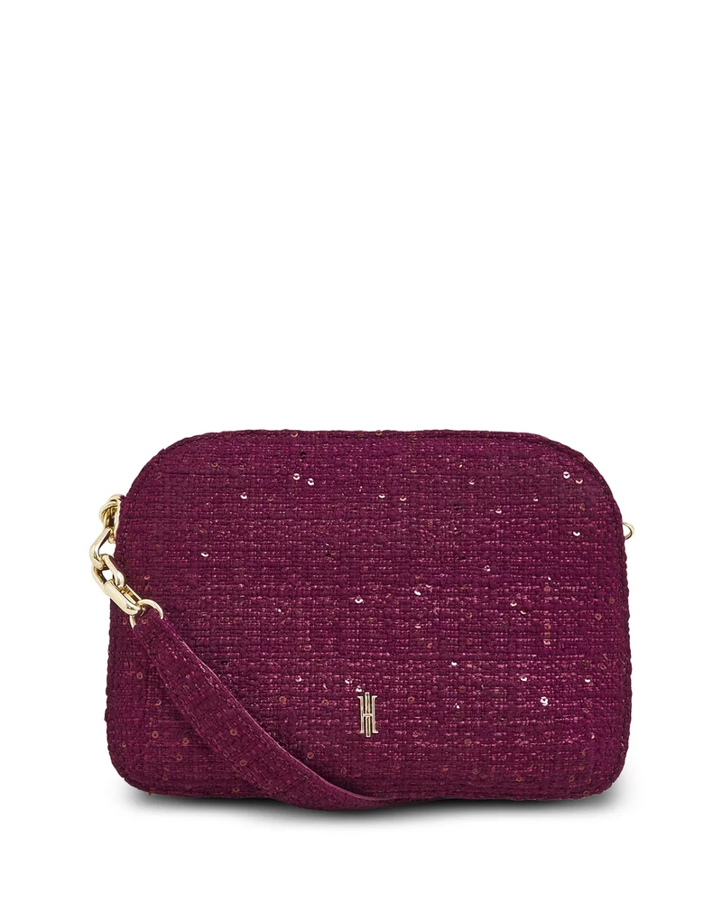 Milan Sequin Woven Tweed Clutch