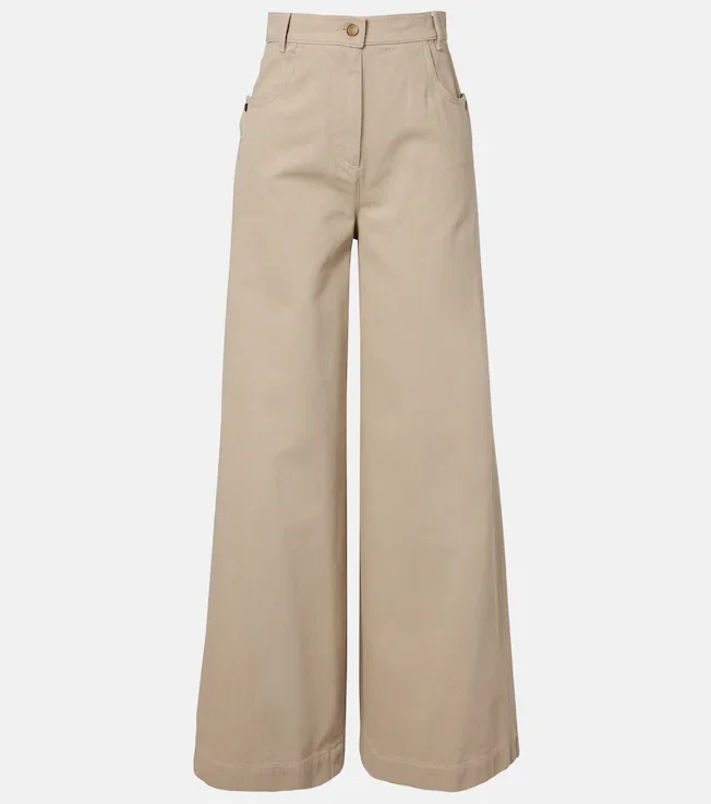 High-rise wide-leg jeans