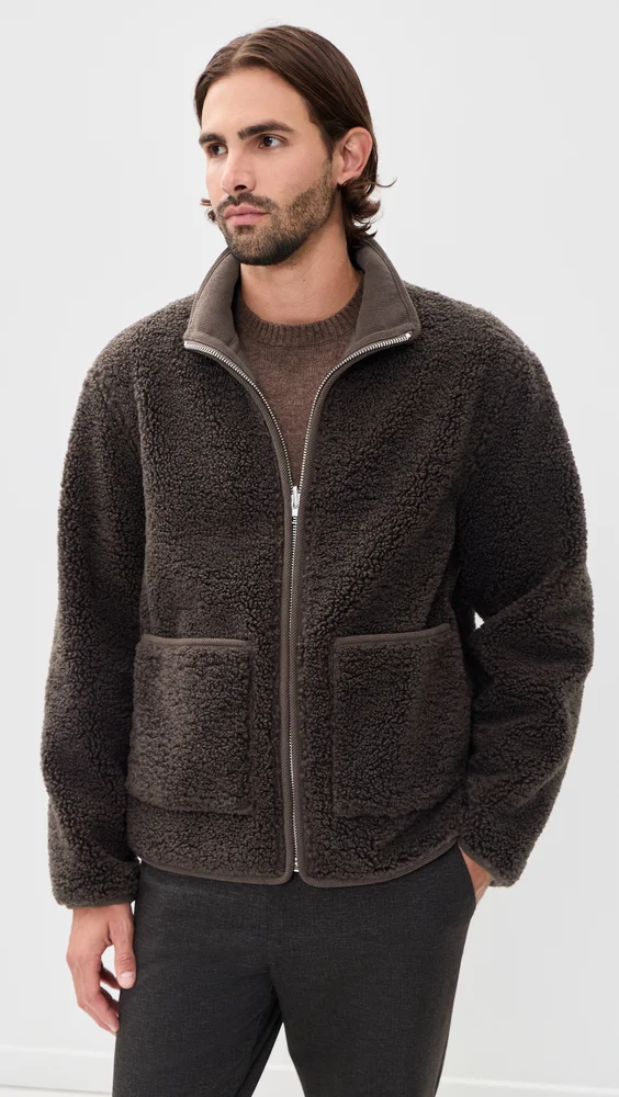 Killick Reversible Fleece Jacket (Chocolate Brown)