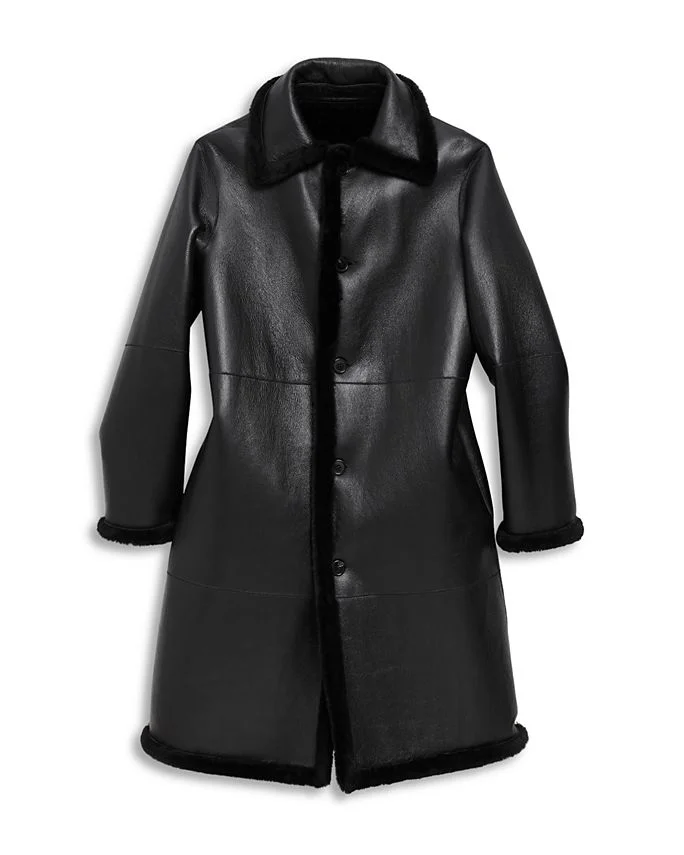Shearling Trench Coat