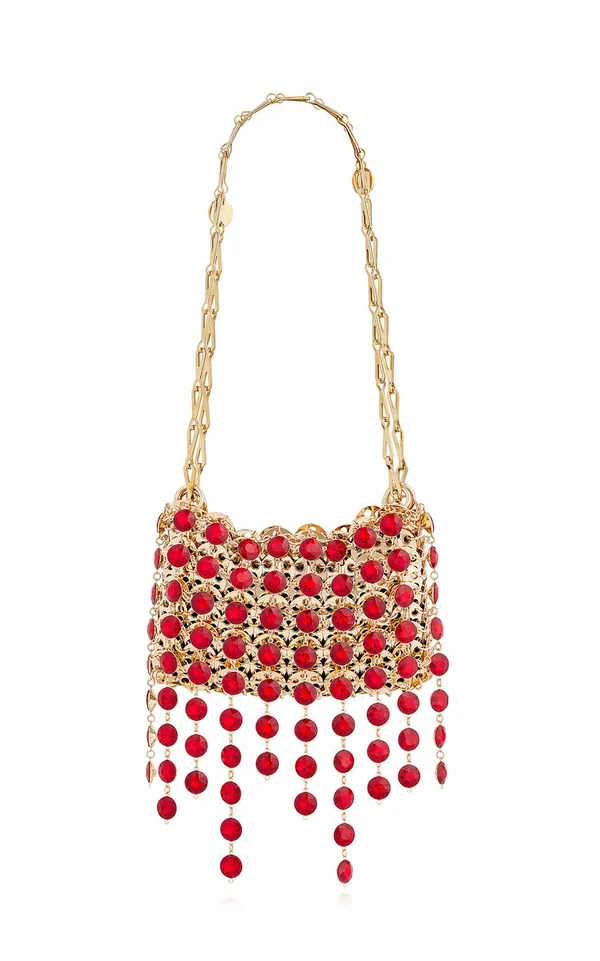 Beaded Chain Link Shoulder Bag By Rabanne