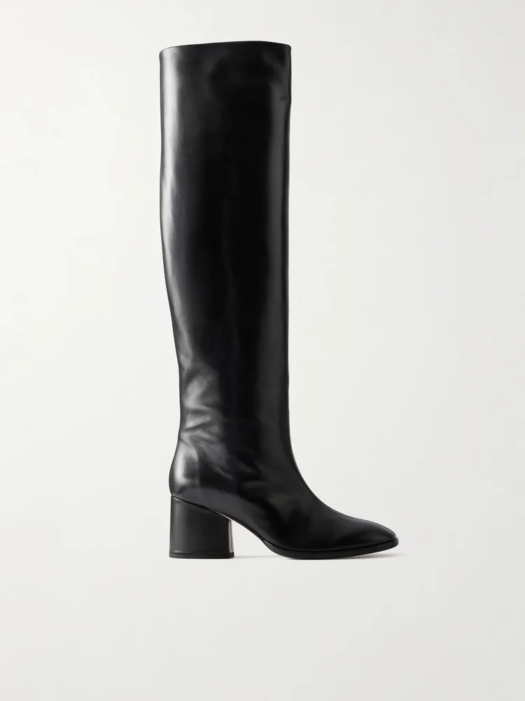 Almut patent leather knee boots