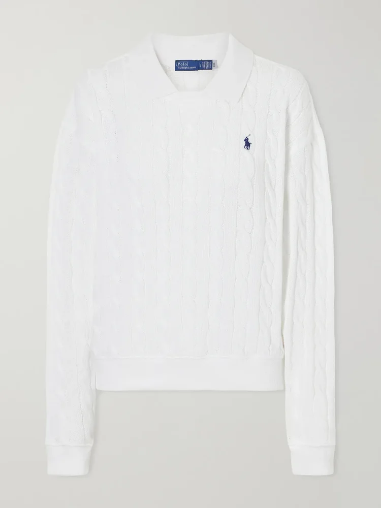 Cotton cable-knit sweater