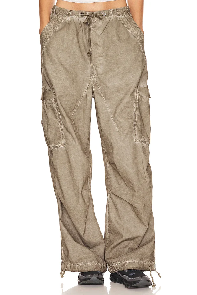Oil Wash Parachute Pants